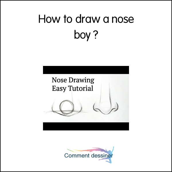 How to draw a nose boy